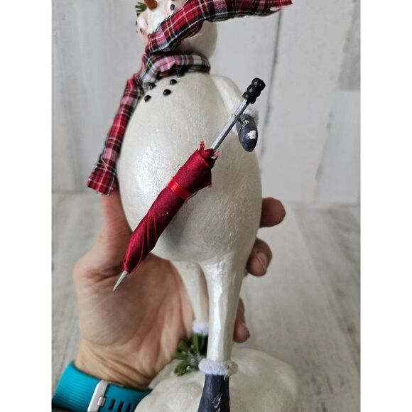 Snowman umbrella large decor figurine statue Xmas - Picture 9 of 9